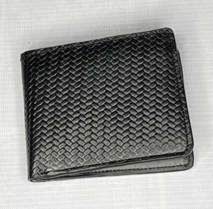 High-Quality Leather Long Wallet for Men | Black